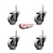 Service Caster 3 Inch Semi Steel Wheel Swivel 58 Inch Threaded Stem Caster Set Service Caster SCC-TS20S314-SSS-58212-4 - alternate 4